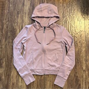 Kyodan light pink hoodie zip up dusty pink hooded sweater small